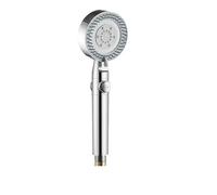 Shower Head 5 Modes Adjustable High Pressure Massage Filter Element Bathroom Accessories for Bathrooms and Showers(Silver)