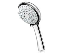 Shower Head, 6-Spray Universal Chrome Powerful Shower Head High Pressure with Self-Cleaning Silicone Nozzles, Water Saving Replacement Shower Heads for Electric Showers, ABS Handheld Shower Heads