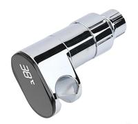Shower Head Adapter with Digital Thermometer Display Encased in ABS IPX7 Rated for Indoor Bathing Environments