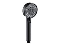 Shower Head Adjustable Shower Head Pressure Water Massage(Black)