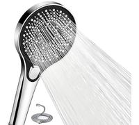 Shower Head and Hose, High Pressure Shower Head with 3 Modes, Universal Handheld Powel Showerhead for Low Water Pressure, Shower Heads with 1.5m Hose