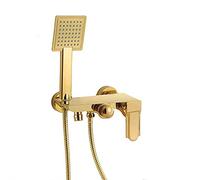 Shower Head Bath Shower Mixer Tap with Hand Held Shower Head Single Lever Bathtub Mixer Tap Wall Mounted Bath Tap Bathroom Mixer Tap Bathroom Mixer Tap with Shower Black