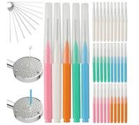 Shower Head Cleaning Brush for Small Hole, Multifunctional Shower Head Cleaner Tool Anti-Clogging Nozzle with Storage Boxes, Showerhead Cleaner Picks for Household Bathroom, 30 Pcs