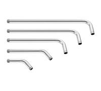 Shower Head Extension 15/20/25/30/35cm Stainless Steel Wall Shower Arm Shower Head Extension Pipe Arm Bracket Bathroom Home Accessories 2pcs for Bathroom(35cm)