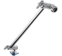 Shower Head Extension Arm Adjustable Shower Arm Extension by, Brass Shower Head Extension Arm with Polished Chrome Finish 11 Inch for Shower