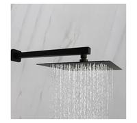 Shower Head Extension Arm Wall Mounted Ceiling Mounted Shower Arm Stainless Steel Gold Chrome Black Bathroom Shower Accessories Square for Shower(Grey Wall Mount)