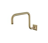 Shower Head Extension Arm Wall Mounted Shower Arm Extension Head Holder Stainless Stee for Elbow Bathroom Accessories Pipe Bath Tube Brushed Gold(Brushed Gold)