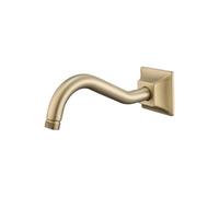 Shower Head Extension Wall Mounted Shower Arm Bathroom Accessories 8 Inch Shower Head Stainless Steel Extension Pipe Brushed Gold for Bathroom(Brushed Gold)