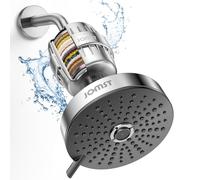 Shower Head & Filter Combination Anti Chlorine Specialty 3 Gang Increasing Pressure with 25 Stage Filtration Removes 99.945% Chlorine and Heavy Metals for Healthier Skin/Hair Chrome Shower Head