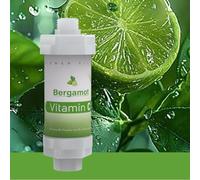 Shower Head Filter for Hard Water Bathroom Accessories Water Filter Vitamin C Replacement Cartridge Remove Chlorine Fluoride Heavy Metals Improves Skin Condition Protects Hair Bergamot/Lavender