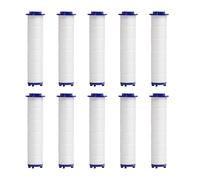 Shower Head Filter Replacement - Shower Water Filter with Cotton Core | Pack of 10 Hard Water Filtering, High Performance Replacement Restores the pH Balance of Calcium Magnesium Level