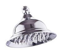 Shower Head Handheld Hand Shower 8 inch Round Gold,Rose Gold,Chrome, Antique,Black Bathroom Solid Brass Copper rain Shower Head-Gold (Chrome)