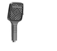 Shower Head High Pressure Rainfall Water Saving 7 Modes Adjustable Key Stop Button for Bathroom(Grey Shower)