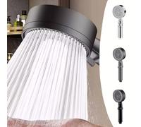 Shower Head, High Pressure Shower Heads with 8 Modes, Power Shower Head, Universal Water Saving Large Shower Heads, for Low Water Pressure (E)