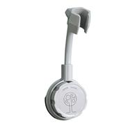 Shower Head Holder 1pc Suction Cup Shower Holder Adjustable Head Universal Bathroom Bracket Nozzle Base Stand Punch-Free Rotation(Grey)