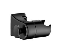 Shower Head Holder, 360° Adjustable Angle Zinc Alloy Shower Head Bracket Wall Mount Shower Bracket Rotatable Shower Holder Bracket for Bathroom, Hotel, Apartment (Black)