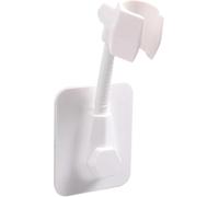 Shower Head Holder, Adjustable Bathroom Shower Bracket for Bath Black Rail Holder Head Strongly Stick to The Wall(White)