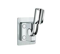 Shower Head Holder, Adjustable Handheld Shower Head Holder Suction Cup Lotus Type Plastic Multicolor7.3x4x14cm(Silvery)