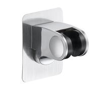 Shower Head Holder,Adjustable No Drilling Wall Mount with Strong Suction,Universal Shower Bracket for Handheld Heads,Self Adhesive Waterproof Bathroom Holder,Replacement for Home,Hotel (Chrome Plated)
