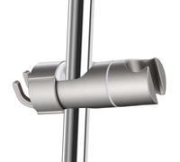 Shower Head Holder, Adjustable Shower Head Holder, Removable Shower Stand with Push Bar, Adjustable Rail, 360 Degree Rotating Shower Holder, Adjustable Shower Head Stand with 2 Hooks for