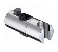 Shower Head Holder, BESTHINKY Replacement 19mm 22mm 24mm 25mm Adjustable Shower Bracket for Slider Height & Angle Adjustable Sprayer Holder on Slide Bar, Chrome (24mm)