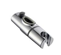 Shower Head Holder Bracket - Detachable ABS Chrome Replacement, Height Adjustable for Handheld Showers, Compatible with Oval Slider Bar