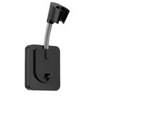 Shower Head Holder Drill-Free Shower Bracket with 360° Rotation, Adjustable Angle & Waterproof Design for 4-Inch Universal(Black)