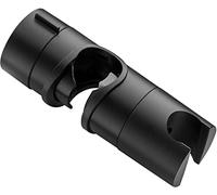 Shower Head Holder for Slide Bar Adjustable,Universal 18-25MM O.D. Hand Shower Bracket Holder for Slide Bar Slider Clamp Bathroom Replacement,360 Degree Rotation Sprayer Holder(Black)