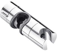 Shower Head Holder for Slide Bar Adjustable,Universal 18-25MM O.D. Hand Shower Bracket Holder for Slide Bar Slider Clamp Bathroom Replacement,360 Degree Rotation Sprayer Holder ABS Chrome