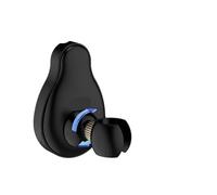 Shower Head Holder Handheld Shower Head Bracket Wall Mounted Adjustable Holder Chrome Black Grey Bathroom Mounting Brackets(Black)