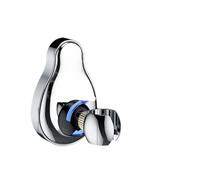 Shower Head Holder Handheld Shower Head Bracket Wall Mounted Adjustable Holder Chrome Black Grey Bathroom Mounting Brackets(Silver)