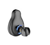 Shower Head Holder Handheld Shower Head Bracket Wall Mounted Adjustable Holder Chrome Black Grey Bathroom Mounting Brackets(Grey)