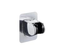 Shower Head Holder Replacement, Adjustable Multi- Angle Shower Holder Bracket, Strong Adhesive Universal ABS Shower Bracket Wall Mount Chrome Plated No Drilling for Home Hotel Bathroom