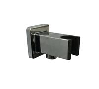 Shower Head Holder Shower Holder Wall Supply Elbow with Hand Square 1/2″Shower Hose Connector, Mount Drop Ell Union Water Outlet(Color01)