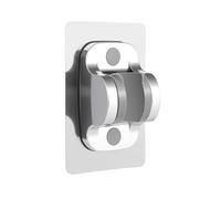Shower Head Holder Strong Adhesive Adjustable Handheld Shower Wand Holder No Drilling Wall Mount Bracket (Light Silver)