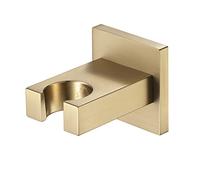 shower head holder suction bracket, Wall Mounted Solid Brass Square Shower Head Holder Bracket For Handheld Sprayer Multicolor(Brushed Gold)