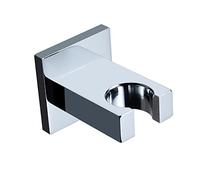 shower head holder suction bracket, Wall Mounted Solid Brass Square Shower Head Holder Bracket For Handheld Sprayer Multicolor(Chrome)