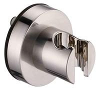 Shower Head Holder,Wall Mounted Handheld Shower Wand Holder, Suction Cup ABS Shower Head Holder,No-Drill Reusable Shower Head Holder(Brushed)