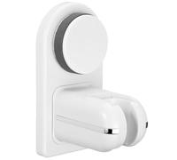 Shower Head Holder with Adhesive Pad Wall Mount Shower Wand Holder for Home Hotel Bathroom Plastic No Drilling