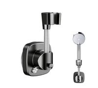 Shower Head Holder with Suction Cup, 360° Rotatable, Double Suction Power, 10 kg Load Capacity, Mounting Without Drilling, Non-Slip Shower Head Holder for Bathroom