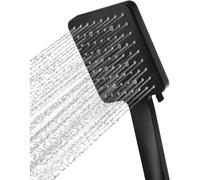 Shower head, large square shower head with one-hand operation, high-pressure shower head with 6 shower settings