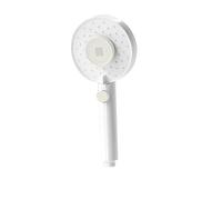 Shower Head Little Waist Flower Multi-Color Optional One-Click Water Stop Filter Gasket Universal Bathroom Accessories(White)