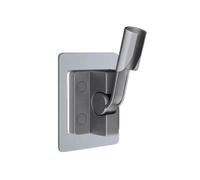 Shower Head Mount, Adjustable Handheld Shower Head Holder Suction Cup Lotus Type Plastic Multicolor7.3x4x14cm(Gun Gray)