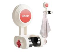 Shower Head Mount, No Drilling Wall Bracket, 4.41 x 3.15 inches Handheld Hanger, Adjustable Bathroom Accessory, Shower Holder, Glass Door Support for Home Decor Fixture