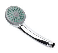 Shower Head Replacement Rainfall Plastic Bathroom Rain Universal Overhead Handheld High Pressure Bathtub Single Function Removable Portable Fixed Top Round Spray Heads 1 Mode ABS Chrome Silver (1 Pc)