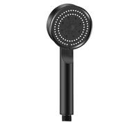 Shower Head Shower Head 5 Mode Adjustable High Pressure Shower One-Key Stop Water Massage Water Saving Black Shower Bathroom Accessories