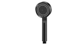 Shower Head Shower Head Black 5 Modes Adjustable High Pressure Water Saving Massage Bathroom Accessories(Black)
