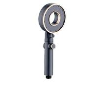 Shower Head Shower Head High Pressure 3 Modes Adjustable Showerheads Water Saving One-Key Stop Spray Nozzle Bathroom Faucet Accessorie for Bathroom(Grey)