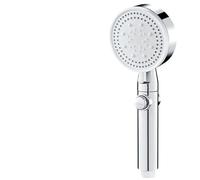 Shower Head Shower Head High Pressure 5 Modes Adjustable Showerheads with Hose Water Saving One-Key Stop Spray Nozzle Bathroom Accessories(Silver and Hose)