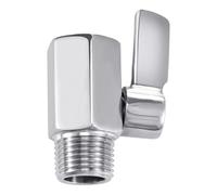 Shower Head Shutoff Valve, 304 Stainless Steel Ball Valve Thread (1/2" Male X 1/2" Female), 3 Pack